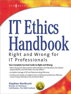 cover image of IT Ethics Handbook